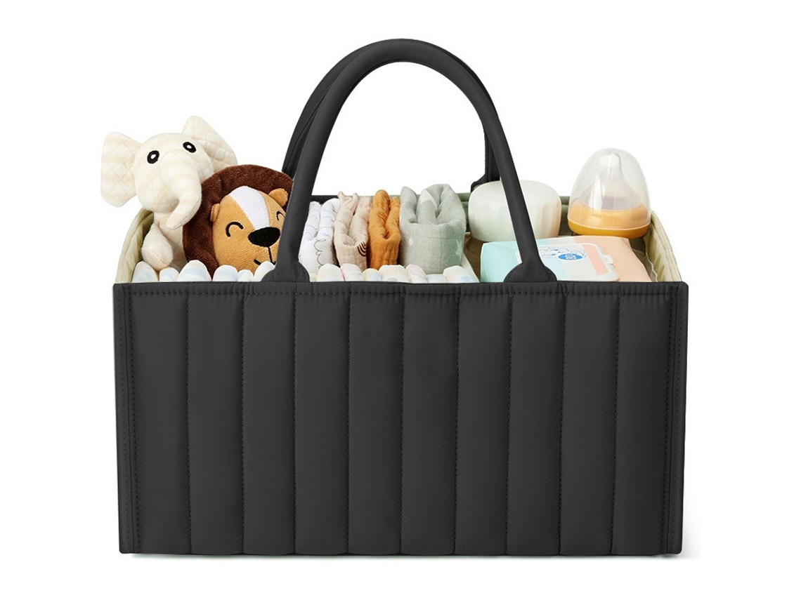 Bolsa de pañales Siurn Baby Essentials para recién nacidos, color negro