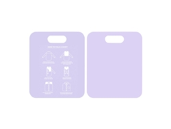 Tabla de plegado rápido, cómoda tabla apilable, morada, para adultos.