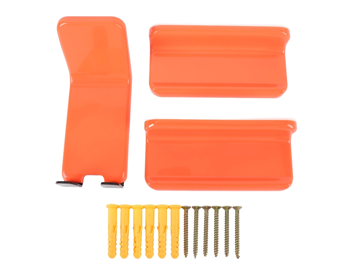 Vlrla-soporte De Pared Para Bicicleta Con Gancho De Pedal Antideslizante Y Antigolpes Naranja Rojo Para Garage Hogar Almacenamiento