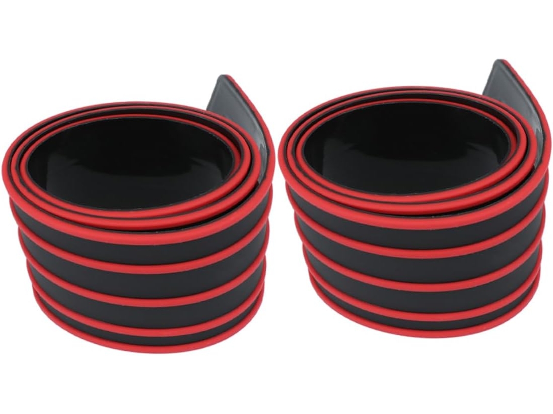Tira Protectora Trasera De Goma De 2 Piezas Para Maletero De Coche