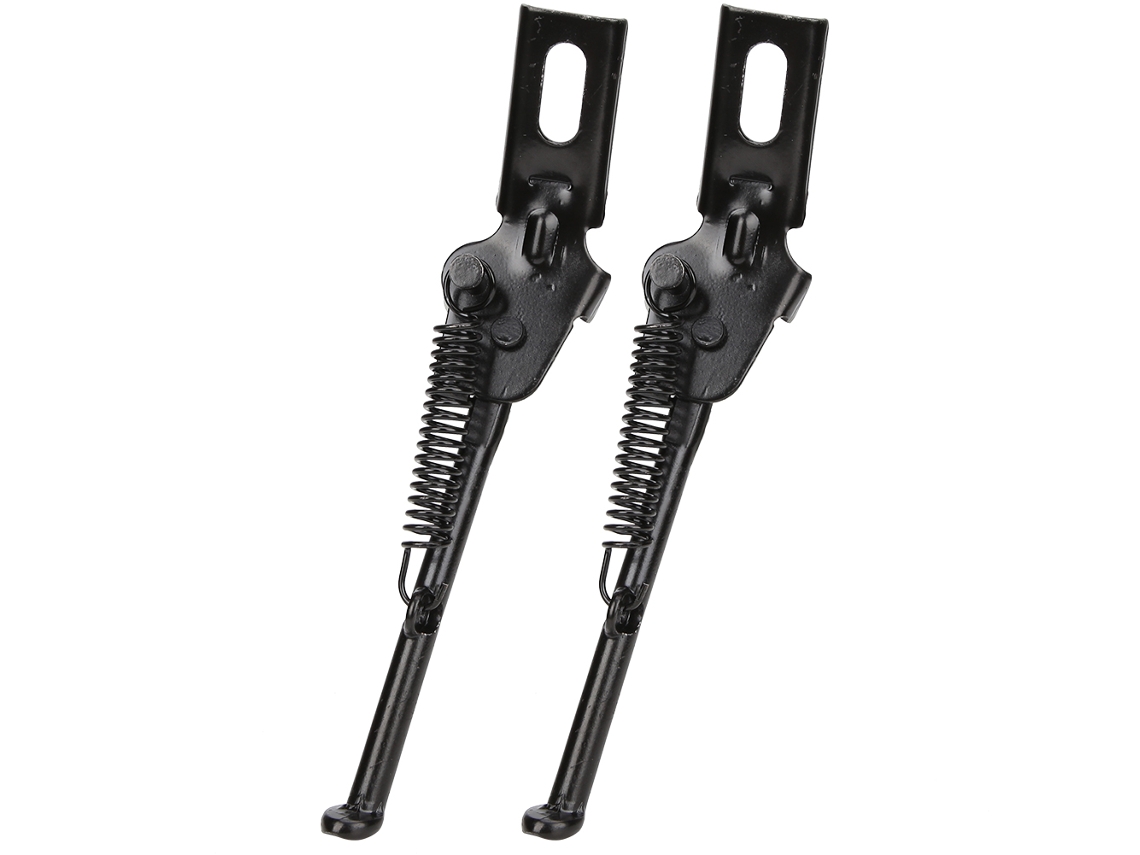 Soporte Lateral Ajustable De Acero Al Carbono, Color Negro, Para Bicicleta Infantil De 12 Pulgadas, 2 Unidades.