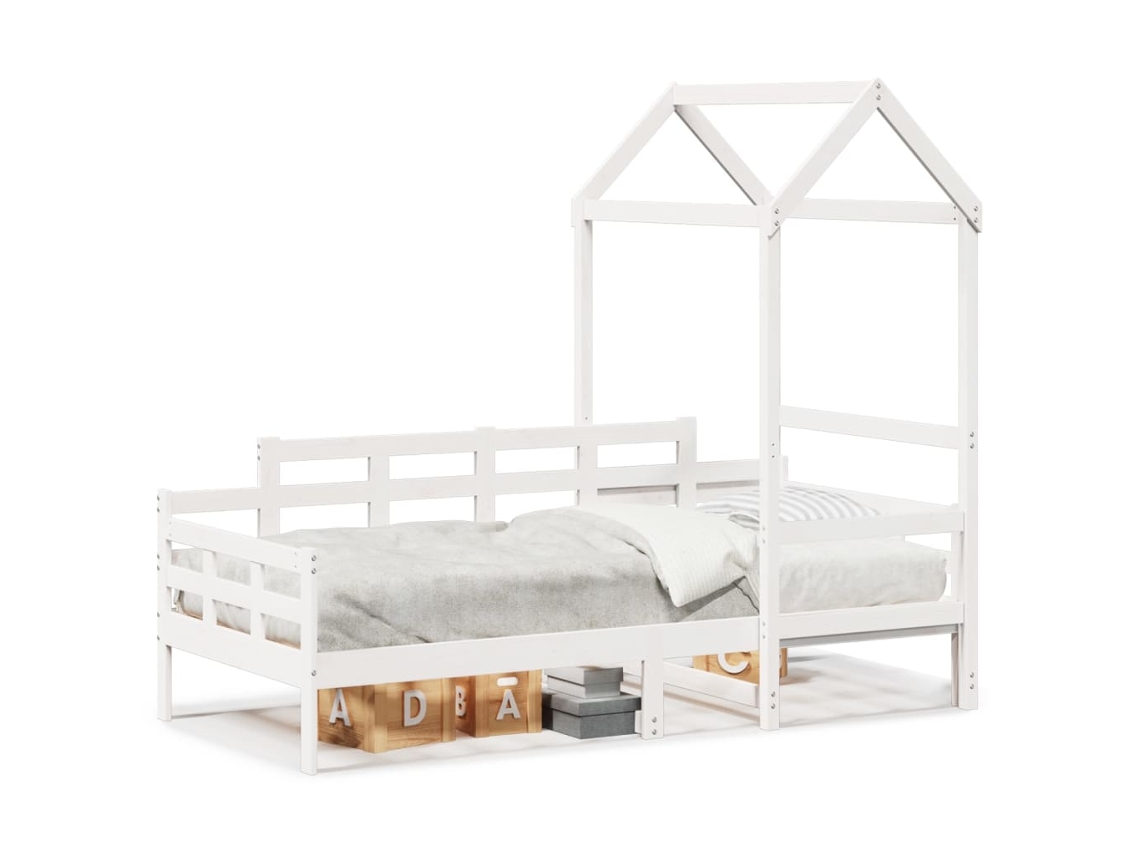 Maison Exclusive - Sofá Cama Madera Maciza De Pino Blanco 80x200 Cm