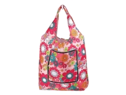 Bolsa de compras plegable y reciclable, estampada, tipo bandolera, de gran capacidad, bolsa de almacenamiento GOKOCO