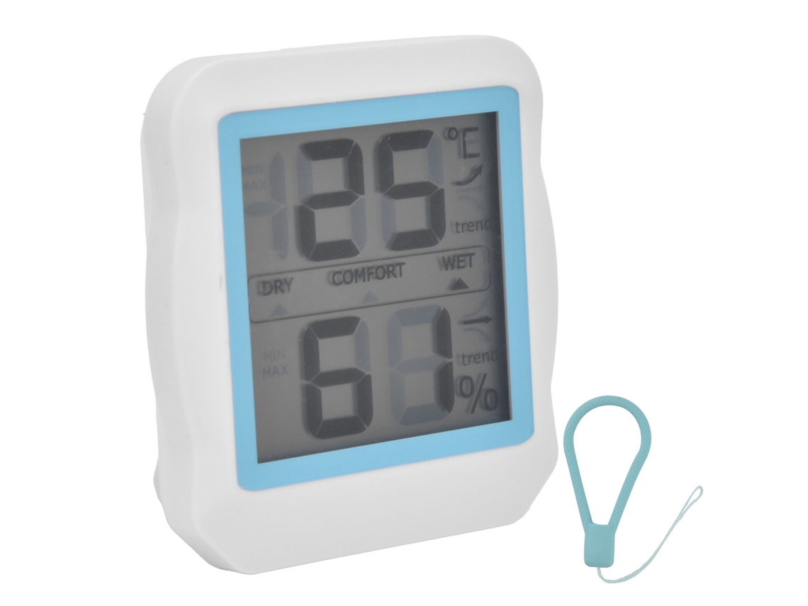 Termômetro Higrômetro Digital Mini Elétrico Com Exibição Magnética Para Casa Medidor De Temperatura Umidade