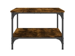 Maison Exclusive - Mesa De Centro Madera De Ingeniería Roble Ahumado 55x55x40 Cm