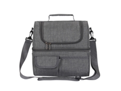 Bolsa Refrigerante Aislada Con 2 Compartimentos Impermeable Anti-fugas Para Picnic Playa Viaje Trabajo Oficina