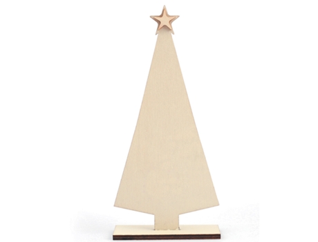Árbol de Navidad de madera para decorar - 9 x 19.5 cm