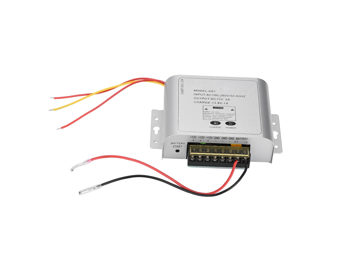 Fonte De Alimentação Switch Para Monitor Cctv 12v 5a Com Proteção Contra Sobrecorrente E Sobre Tensão