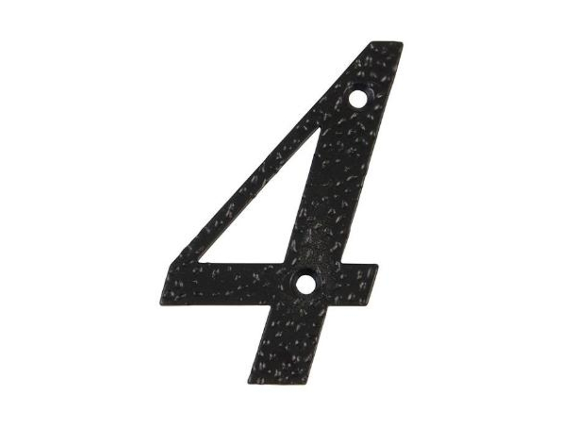 Numero 4 -m.4 negro 10cm. display