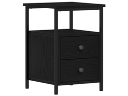 Maison Exclusive - Mesilla De Noche Roble Negro 34x35,5x50 Cm Madera De Ingeniería