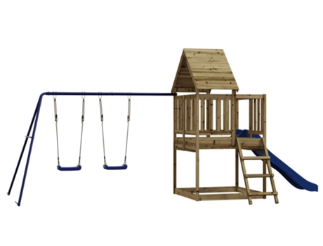 Parque Infantil De Exterior VIDAXL Marrón Madera