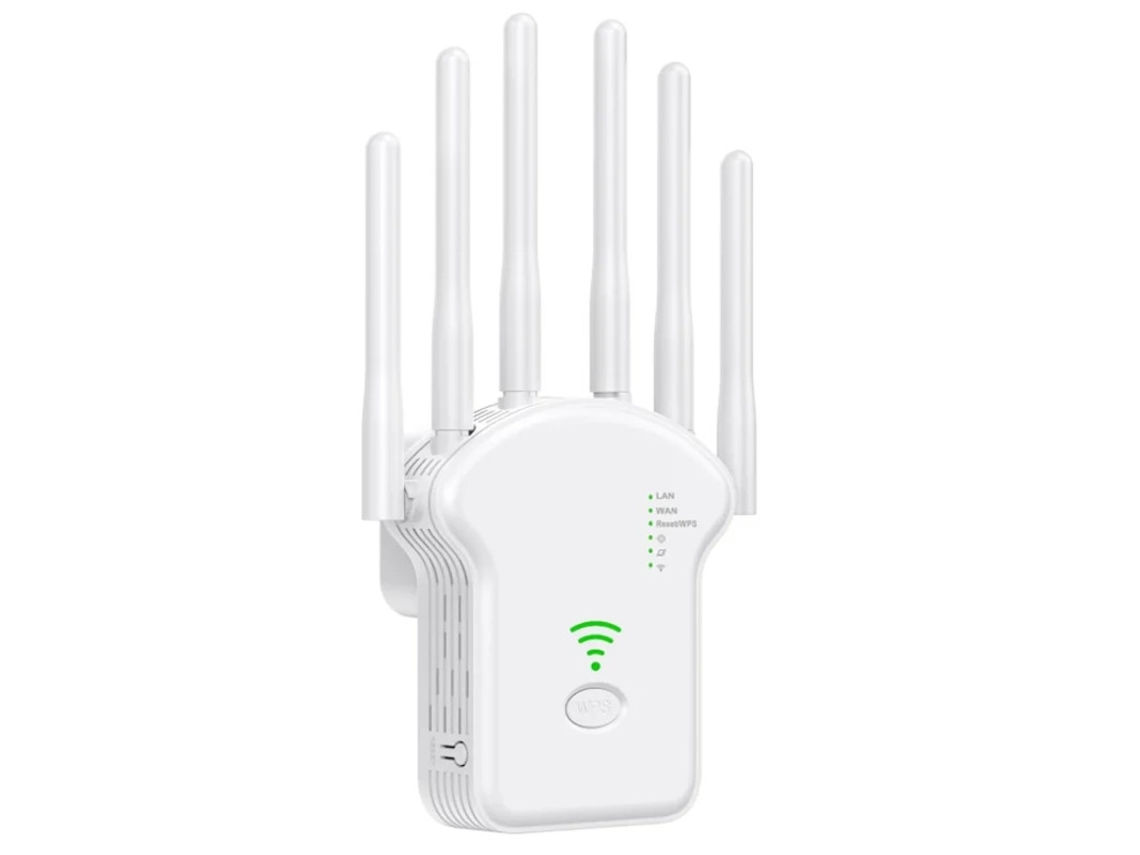 Extensor de wifi más nuevo de 2024, amplificador de wifi con puerto Ethernet y 6 antenas, con cobertura más amplia y señal más potente, Yizhood