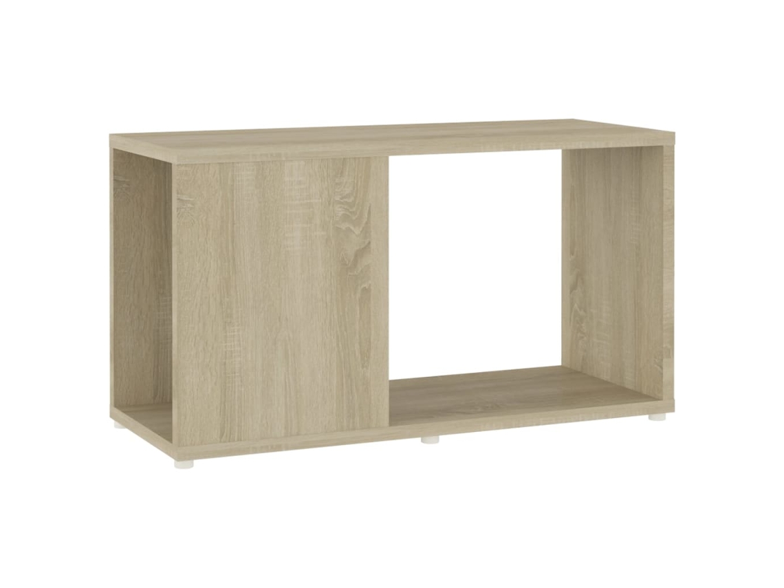 Mueble de Armario Tv 60X24X32Cm Contrachapado Roble Sonoma
