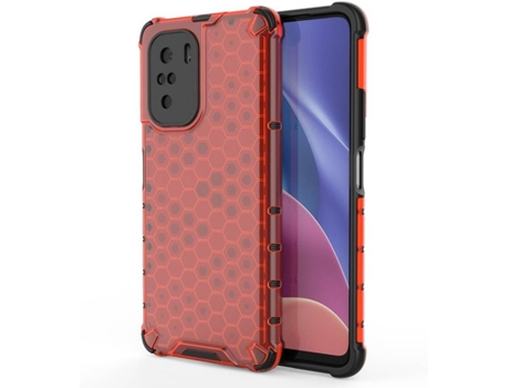 Funda Xiaomi Redmi K40/K40 Pro/K40 Pro Plus/Poco F3 LMOBILE Honeycomb Armor (Rojo)