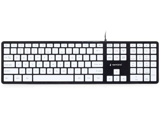 Teclado GEMBIRD KB-MCH-02-BKW (Layout US - Teclado Numérico)