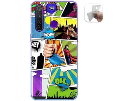 Carcasa Realme 5 Pro TUMUNDOSMARTPHONE Comic Multicolor