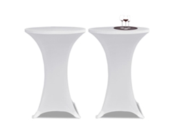 Mantel elástico Ø70, blanco / 2 piezas DKD HOME DECOR
