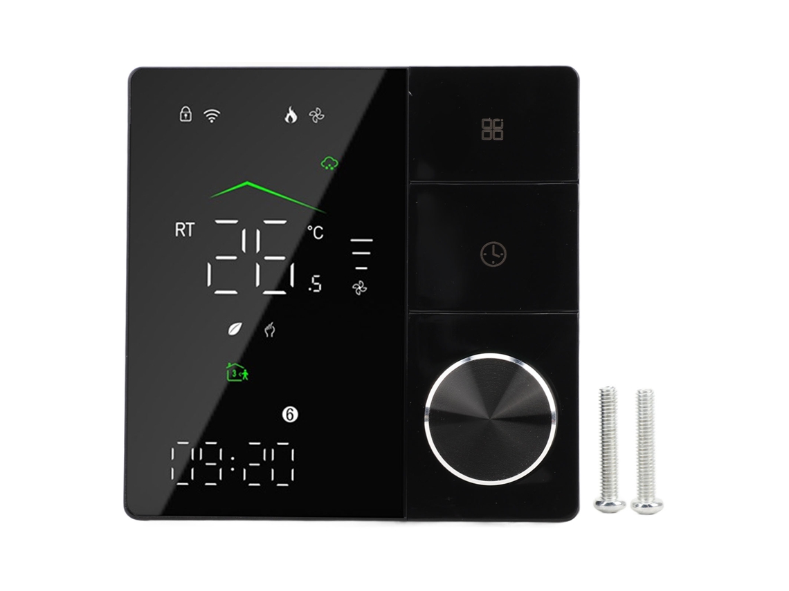 Termostato inteligente programable con wifi, pantalla táctil, control por voz y app para el hogar, CA 95-240 V