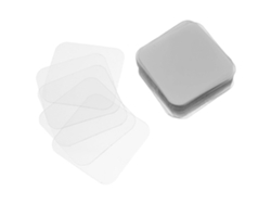 Almohadillas Adhesivas Transparentes De Doble Cara De 57 X 57 Cm. Paquete De 150 Tiras Adhesivas De Nano Acrílico.