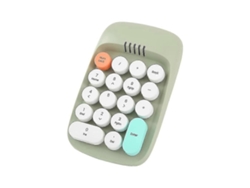 Teclado numérico inalámbrico, teclado de máquina de escribir retro, teclado numérico de 18 teclas, 2,4 GHz, Bluetooth Mini Ly Ebike