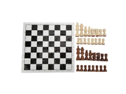 Tablero De Ajedrez Plegable Con 32 Piezas: Juego De Mesa Portátil Para Fiestas Y Reuniones Festivas.
