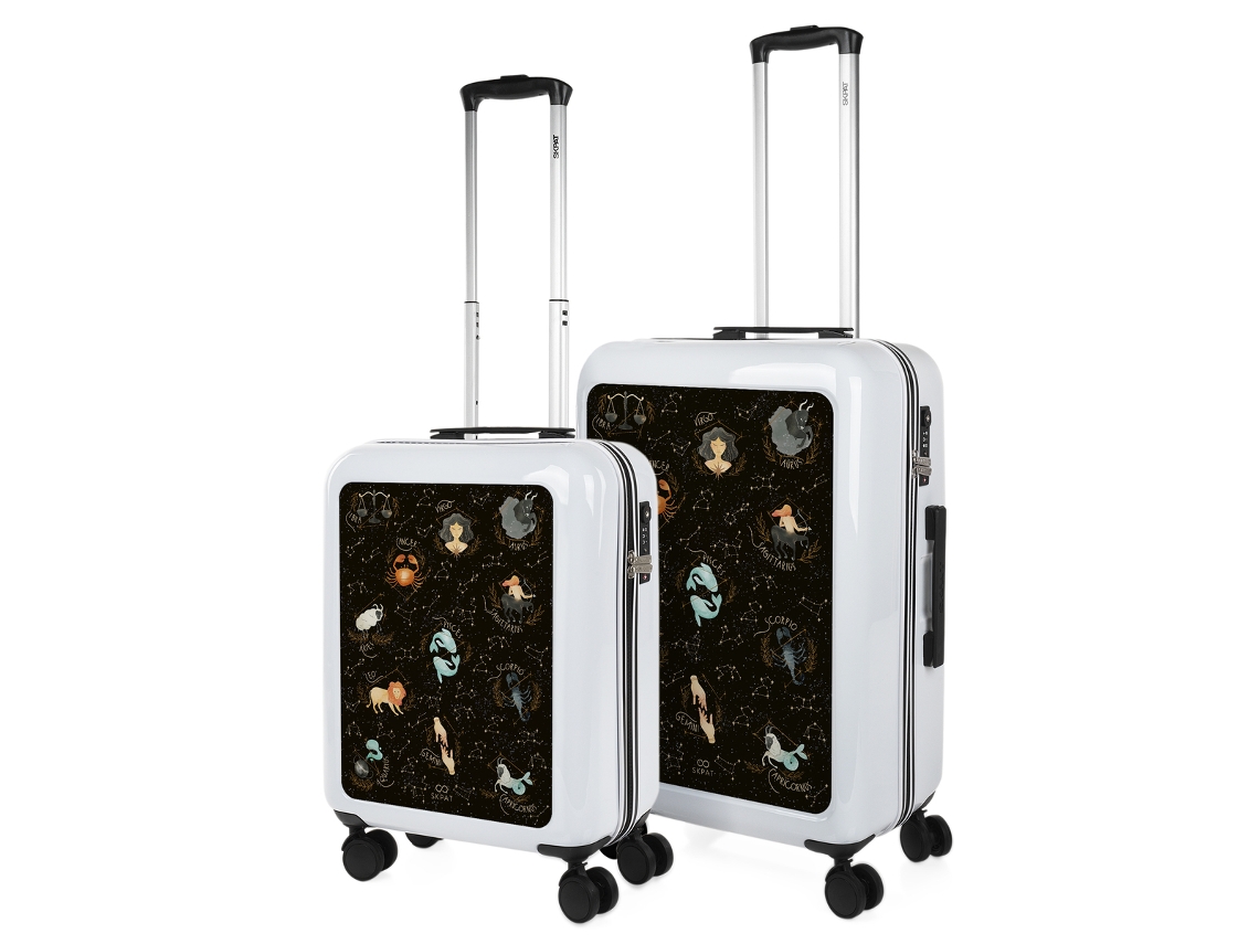 Juego De Maletas Pc SKPAT Niza blanco-zodiac (45X68x26 Cm)