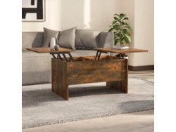 Mesa de Centro de Apoyo 80X50X42,5Cm Madera Procesada Roble Ahumado