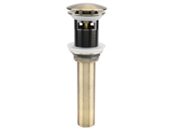 Desagüe emergente para lavabo de baño (con rebosadero de bronce verde adicional)