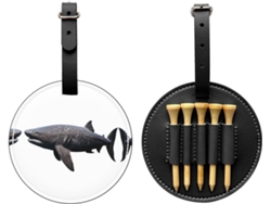 Bolsa de golf Giant Shark para tees, color negro, fácil de transportar y más eficiente para jugar al golf.