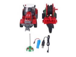 Ats-juguete De Tractor Agrícola Rc Educatsivo Recargable Con Control Remoto Y Luz Para Niños Camión Agrícola