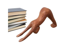 Figura De Yoga De Madera Natural, Escultura Tallada A Mano Para Decoración, Regalo Para Amantes Del Yoga.