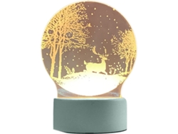 Luz Noturna 3D Con Batería Usb - Luz Amarela Quente - Cervo Da Floresta JEIIBRZUI