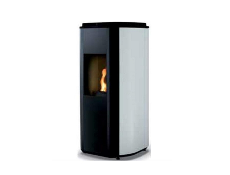 Estufa de Pellets de Madera 5.5 kW Blanco/Negro Mael5Blanc SUPRA