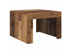 Mesa de centro de madera antigua 50 x 50 x 35 cm MAISON EXCLUSIVE