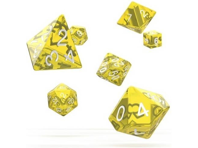 Juego de Dados ULTIMATE GUARD Dice RPG Translucent (Amarillo)