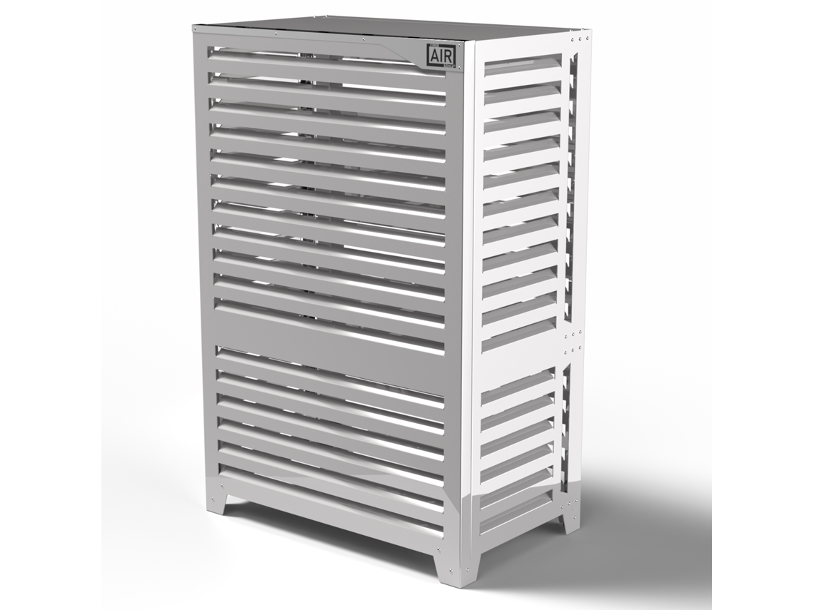 Cubierta Para Bomba De Calor - Big Blade - Blanco - De Pie Talla Vl (l 105cm - H 158cm - D 64cm) - Box Air Klima