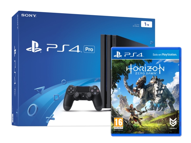 Consola PS4 PRO 1 TB + Juego PS4 Horizon Zero Dawn