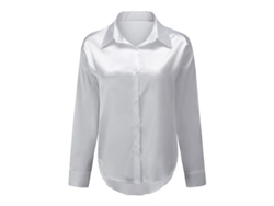 2026-camisa De Seda Brillante Ligera Para Mujer Yynuda Con Cuello Lapel Y Botones Talla S-2xl