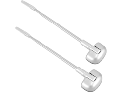 Antena Telescópica Extensible Para Parachoques De Coche (2 Unidades, Color Plata)
