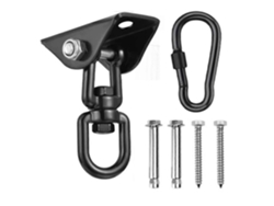 Ganchuelo De Techo Giratorio 360 Grados Para Silla Colgante Con Resorte, Soporte 450kg Para Bolsa De Boxeo, Hamaca Y Más