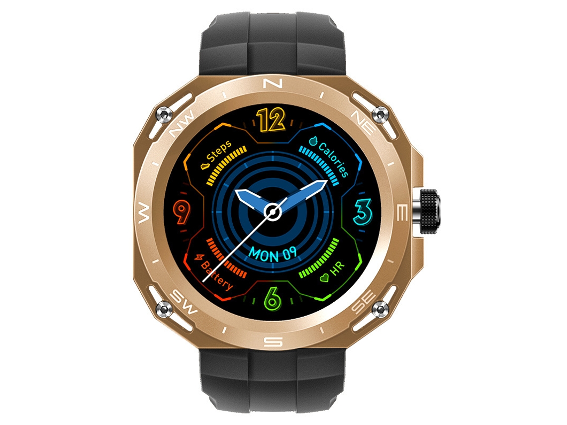 Reloj inteligente, pantalla HD de 1.35", múltiples modos deportivos, dorado Bestvite