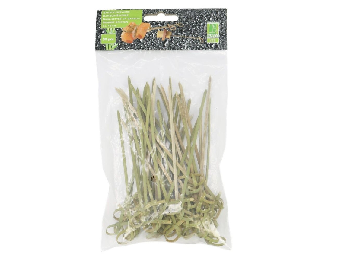 Sticks de bambú para brochetas de fiesta 50pcs