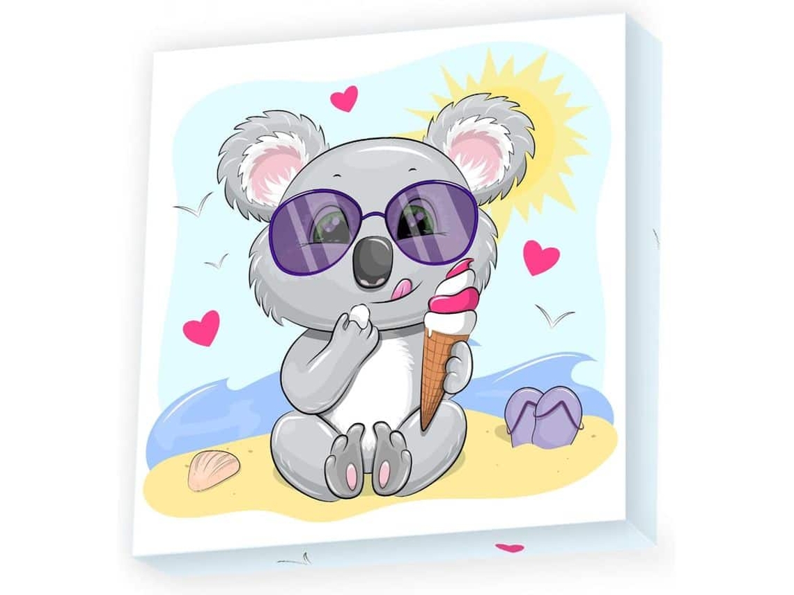 Diamond Dotz Koala Con Helado Dbx040 Madnesstoys Pintura Con Diamantes Madnesstoysp24
