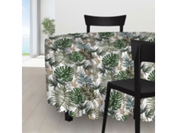 Toalla de Mesa SOLEIL DOCRE Redonda Manchas Diâmetro Poliéster Blanco (180 cm)