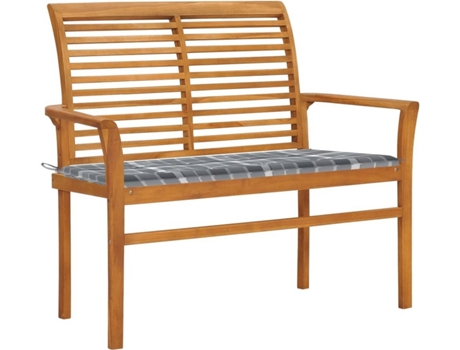 Banco de jardín VIDAXL Marrón Teca (112x55x94 cm)