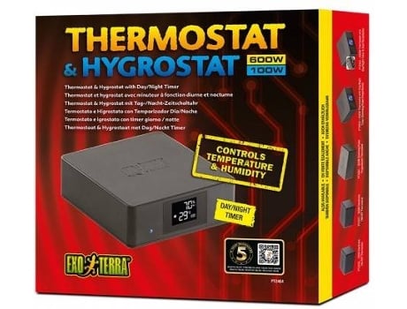 Termostato para Terrarios EXO TERRA 424168 (Negro - 600 W)