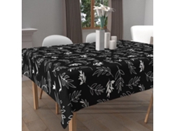 Toalla de Mesa SOLEIL DOCRE Quadrada Estampada Manchas Poliéster Blanco (180 cm)