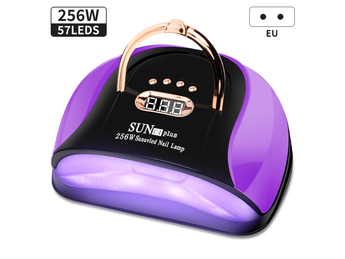 (Morado) Lámpara LED UV profesional para secado de uñas, adecuada para secar esmalte en gel.