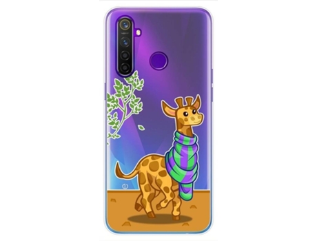 Carcasa Realme 5 Pro TUMUNDOSMARTPHONE Dibujos Transparente Multicolor