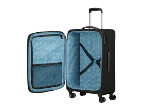 American Tourister Tourister Por Viagem Media 68Cm 4R Exp Pullsic Preta